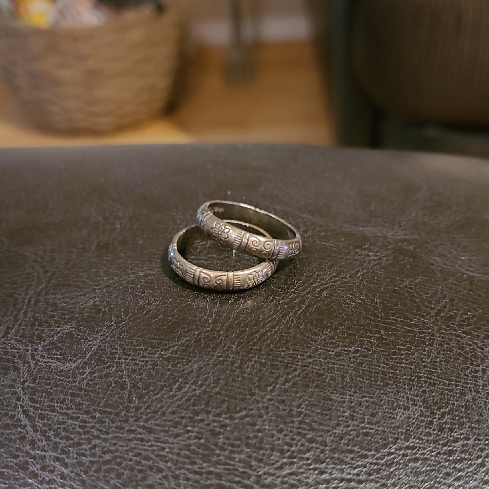 Brighton Silver-Tone Etched Stackable Rings